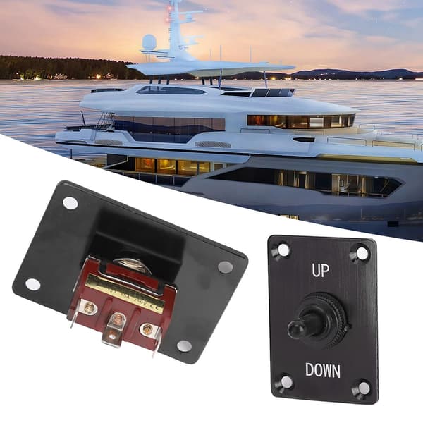 DC12V vippekontakt On/Off Op/Ned Trim Tab Panel Afbryder til RV Campingvogn Marinebåd