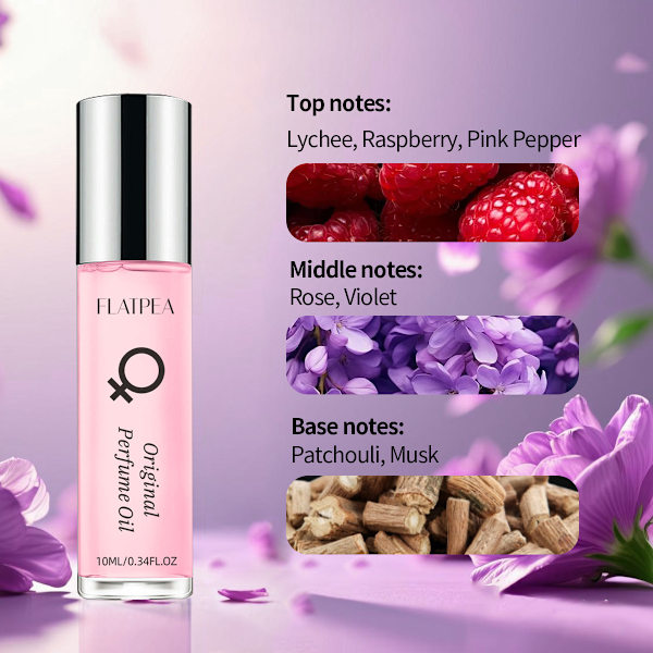Roll-on parfume til kvinder med blomsterduft. Alkoholfri. 10 ml for langvarig duft.