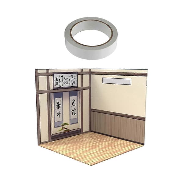 1/12 Skala Display Baggrund til Miniatur Actionfigurer & Trykstøbte Biler - Organiser Din Samling Study Room