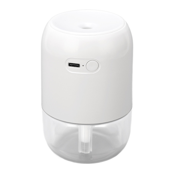 200ml Aromaterapi Diffuser Aroma Diffuser Aromaterapimaskin Mist Luftfuktare med 7 Färgglada Stämningsljus för Hushåll Sovrum Bil Skrivbord Vit