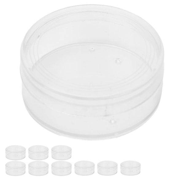 10 st Bärbara Delar Hantverk Förvaringslåda Smycken Pärla Klocka Tillbehör Behållare 5,8cm