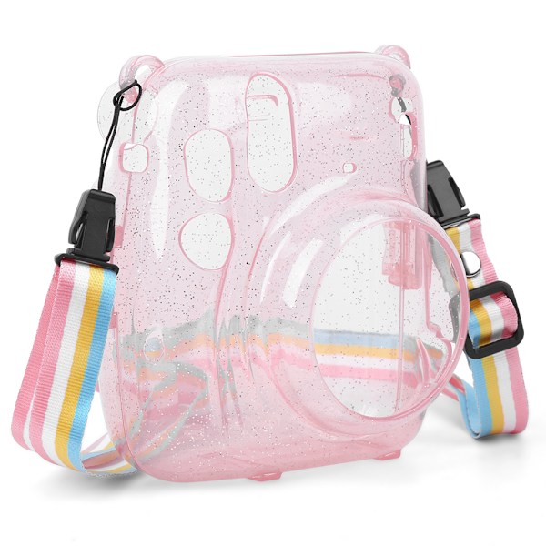 PVC Kamerabeskyttelsesetui Skal Ridsefast Anti-fald til Instant Kamera mini11 (pink)