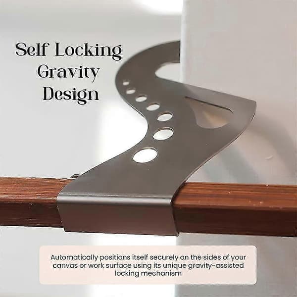 Artist Hand Support Bridge metall handledsstöd stativ självlåsande Gravitys Design Precision Painting Rest Tool för Can-vas ritbräda 2pcs
