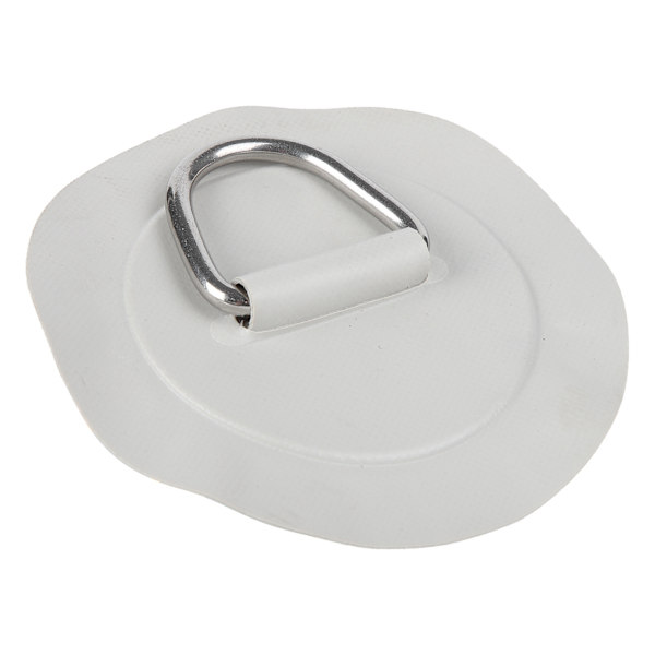 6in D Ring Pad Patch PVC Rustfrit Stål til Oppustelig Båd Flåde Kajak Kano Surfbræt