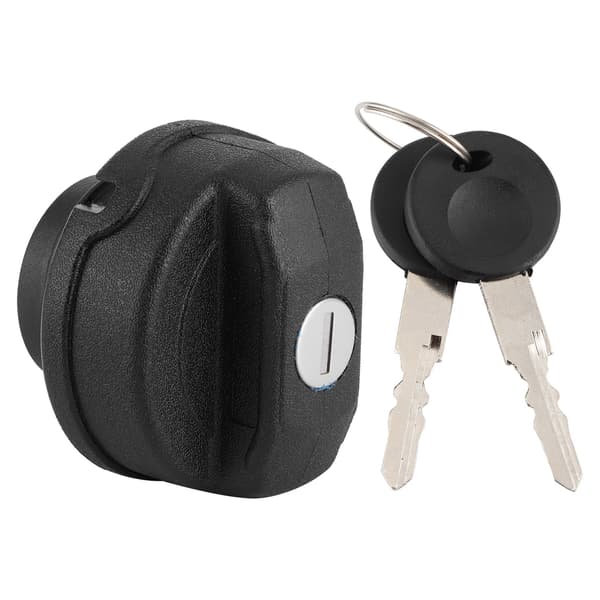 Tanklock för bränsletank Svart ABS Bensinlås Passar för Beetle/Polo/Caddy med 2 nycklar