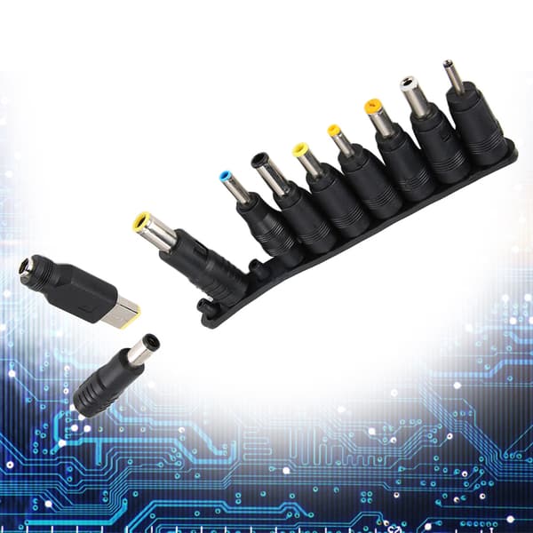 10 stk. DC 5.5MM Universal Multifunktionel Notebook Laptop Strømforsyning Oplader Adapter Konnektor