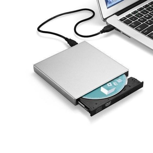 USB 2.0 extern DVD-enhet, bärbar extern CD-enhet, CD-brännare DVD-brännare