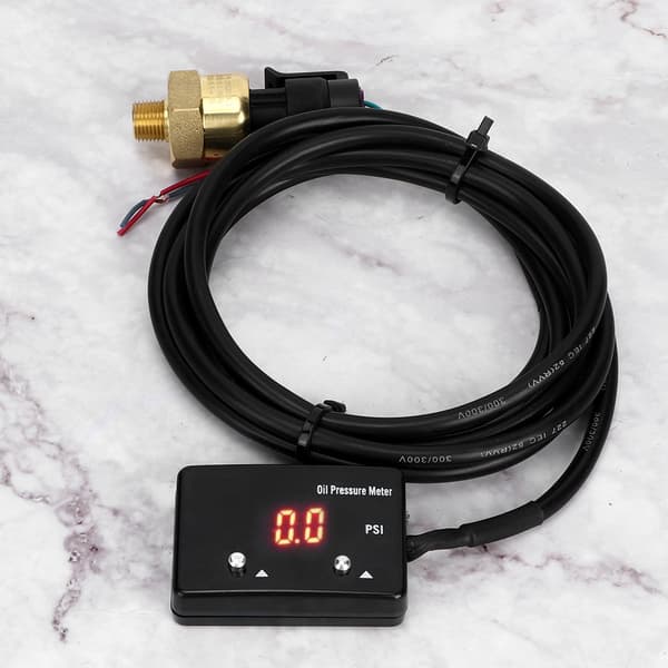 1/8in NPT Auto Bil Olietryk Måler 0-120PSI Digital Måler med Sensor Høj Præcision