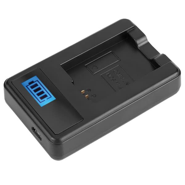 NP-FW50 Batteri LCD Enkelt Oplader til Sony Alpha A6000 A6300 A6500 A7r A7