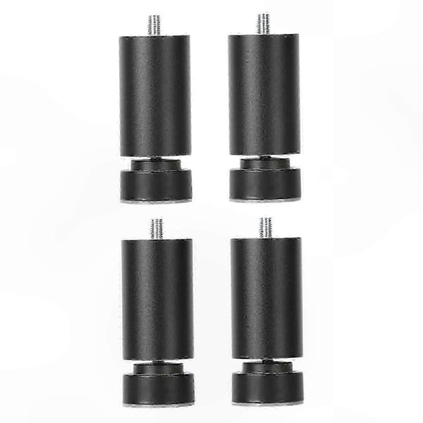 Robust møbelstøtte med justerbare metalben og M10-gevindforbindelse Black 25cm