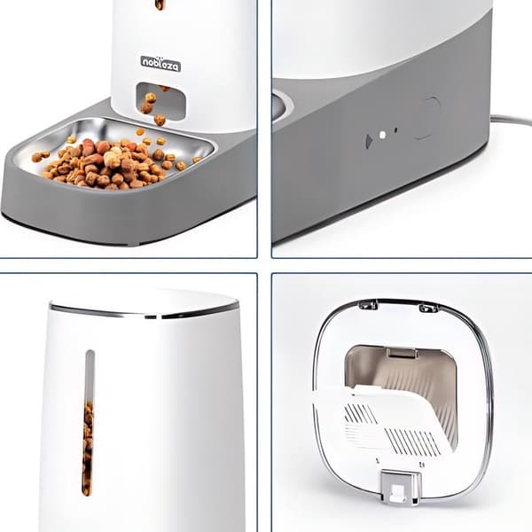 Smart WiFi Automatisk Kæledyrsfoderautomat, 4L, Programmerbar, til Hunde og Katte