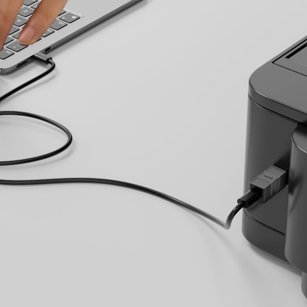2 stk. USB 3.0 B han til C hun adapter, USB3.0 printeradapter printerstik til printerscannere, harddiske