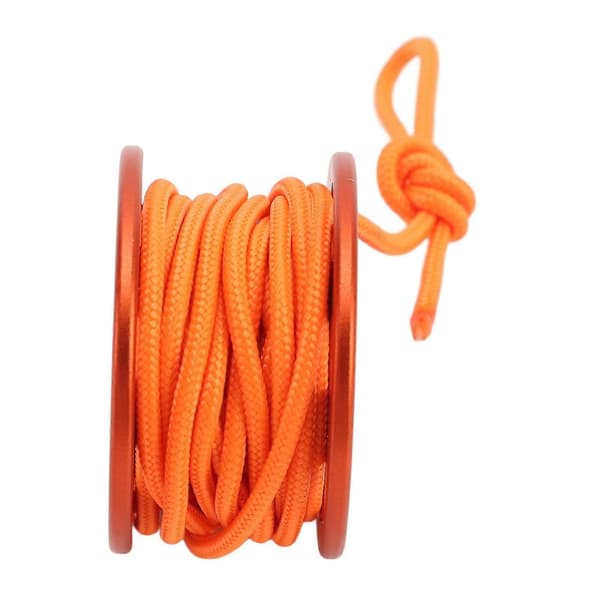Orange aluminiumlegering dykkerfingerhjul med selvlysende nylonsnor