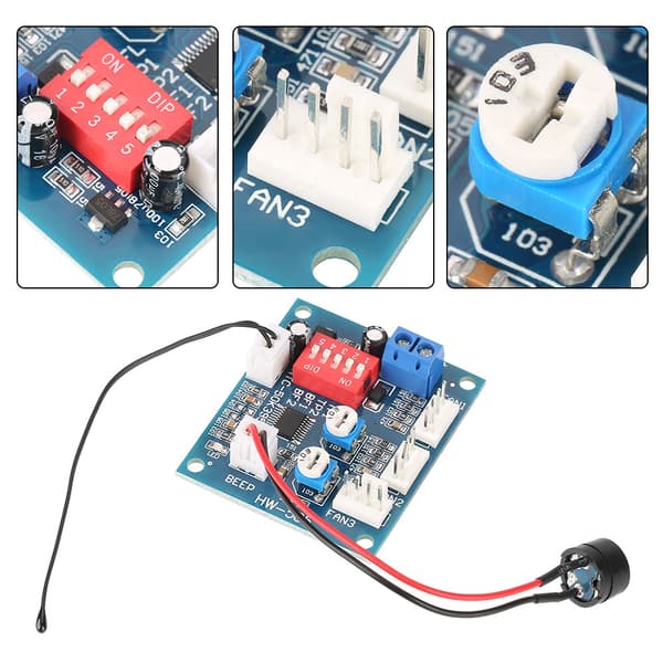 12V DC 4-johtiminen PWM-tuulettimen nopeudensäädin PC:lle - 1 kpl