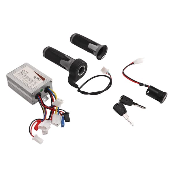 48V 800W Borstkontroll Silver Svart Universal Gasreglage Vridgrepp Elektrisk Dörrlås Set
