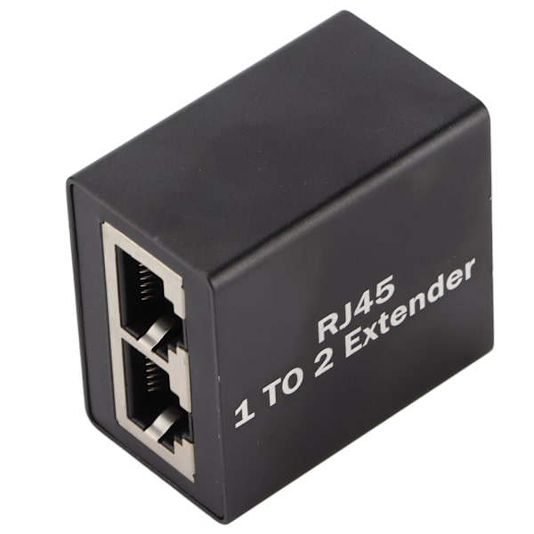 Ethernet Splitter RJ45 Netværksstik Adapter Ethernet Socket Extender Splitter Én til To Splitter