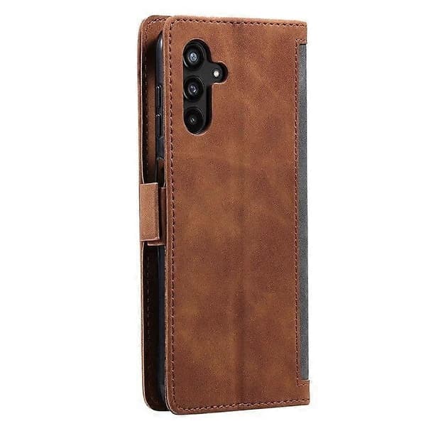 【03】til Samsung Galaxy A36 5G Pung Etui Stativ Læder Telefon Cover - Perfekt Grey