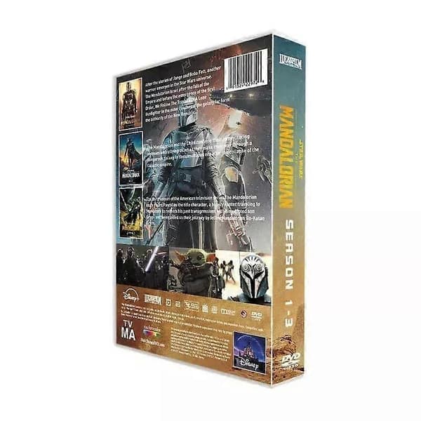 【03】Spilledåse \"Mandalorian\" Sæson 1-3 DVD 7-diske Engelsk version