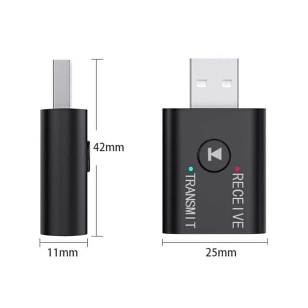 Bluetooth-sovitinlähetin-vastaanotin langattomaan musiikkiin 3,5 mm AUX