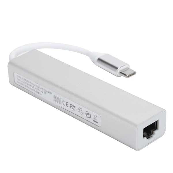 5 i 1 Hub USB3.0 Port Gigabit Adapter RJ45 Udvidelsesinterface Dock Computertilbehør