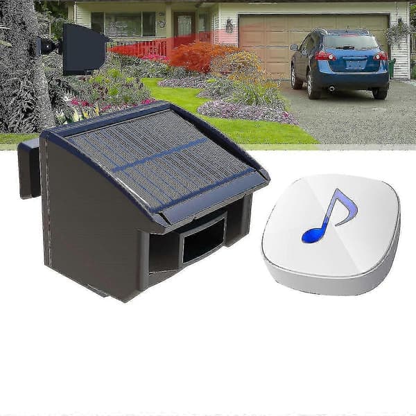 Hmwy-Solar uppfartslarmsystem 1/4 mil lång räckvidd utomhus rörelsesensor detektor