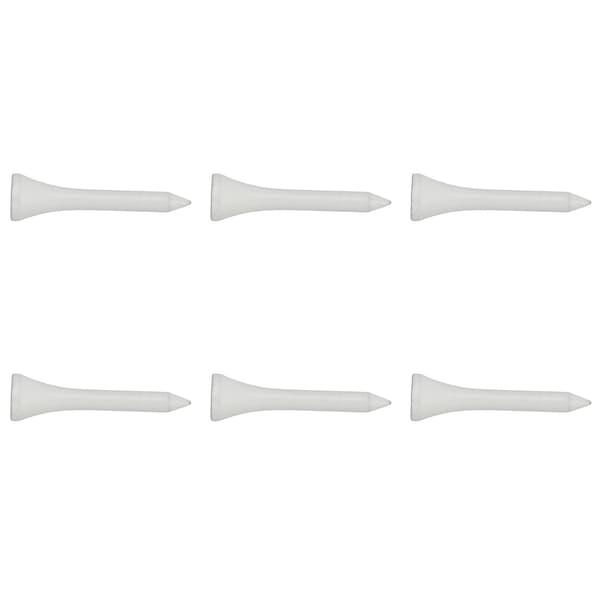 50 st Golf-tees i lönnträ, vit, lång bollbas, set för utomhussporter, 42 mm / 1,65 tum
