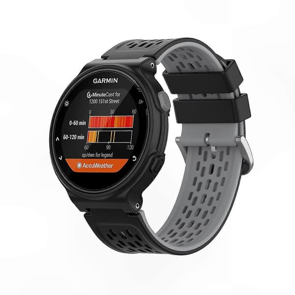 Justerbart armbånd til aktivitetsmåler, kompatibelt med Garmin Forerunner og Approach-serienheder Black