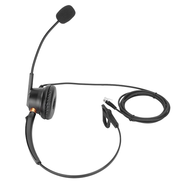 Telefon Headset med Mikrofon Bærbar Business Hovedtelefon til Call Center Kontor