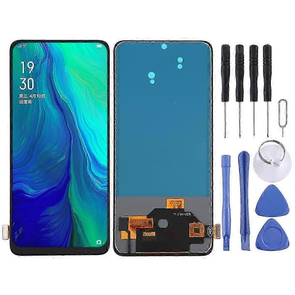 TFT LCD-skärm för OPPO Reno 10x zoom med digitaliserare, komplett montering (ingen fingeravtrycksidentifiering)