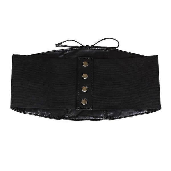 Medeltida Kvinnor Cosplay Retro Lady Midja Form Korsett Bred Elastisk Viking Gotisk Punk Konstläderbälte Stretch Midjeband 3