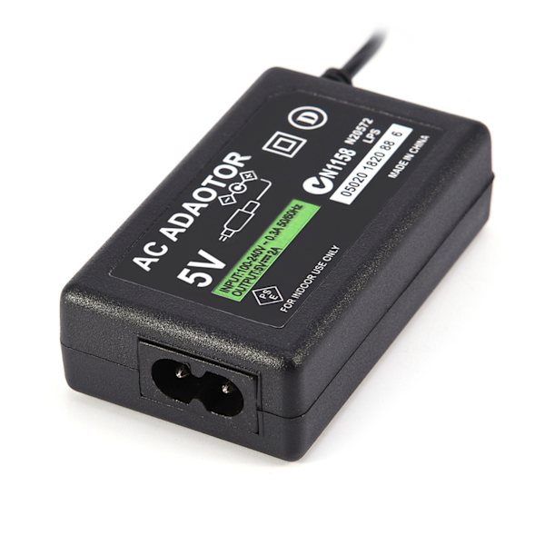 Vægoplader AC-adapter strømforsyningskabel til PSP 1000/2000/3000 EU-stik