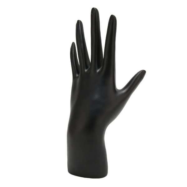 Kvindelig Mannequin Hånd Resin Sort Smykke Display Holder Stand til Ring Armbånd Ur Hårbånd