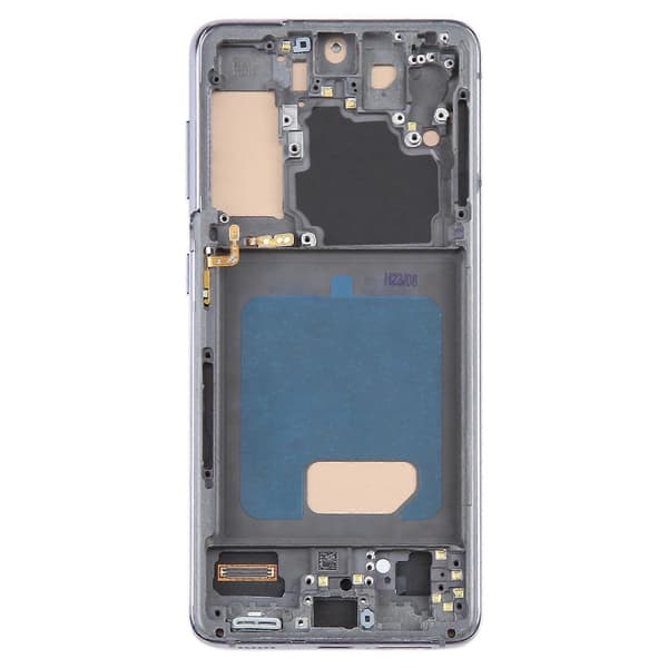 【03】til Samsung Galaxy S21 5G SM-G991 TFT LCD-skærm Digitizer Komplet samling med ramme-Perfet Grey