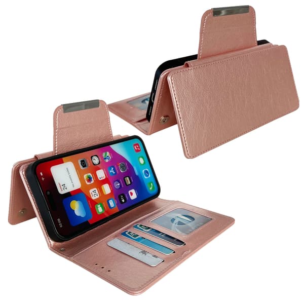 【03】iPhone 13 Pro Max - 2in1 Magneettikotelo / Kuori - Ruusukulta 85