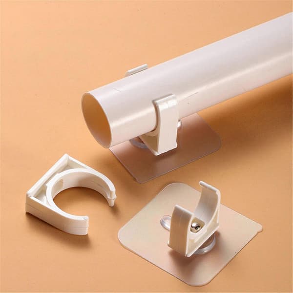 Holdbare PVC-rørbeslag til vægmontering, sæt med 10, pålidelig støtte til rør i professionelle installationer 32mm