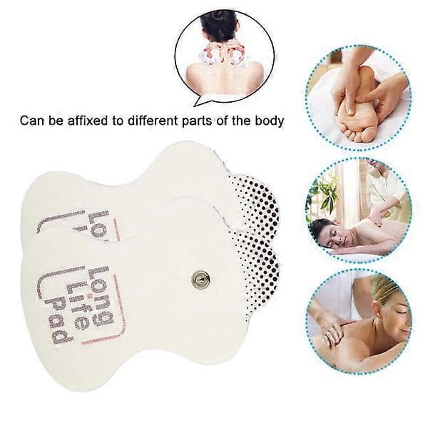 【03】10x elektrodeerstatning til Omron Massageapparater Long Life Pad 10 stk