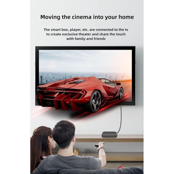 8K kuituoptinen HDMI-kaapeli, Micro HDMI–HDMI 2.1 -kaapeli, (1,5 m)