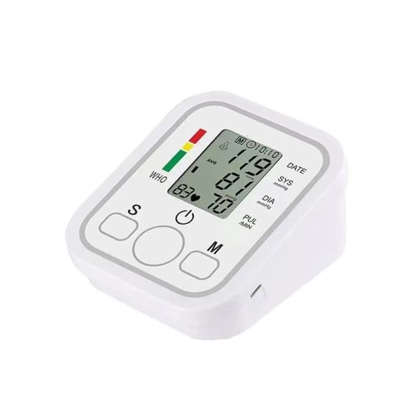 【03】Fuldautomatisk overarmsblodtryksmåler, smart blodtryksmåler til hjemmet med blodtryksmanchet