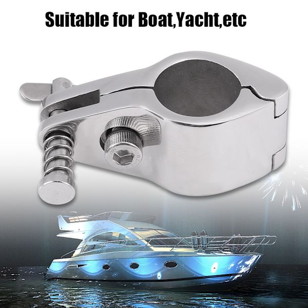 7/8\" Rustfrit stål Marine Båd Kæbe Slide Hængslet Bimini Top Hardware Beslag