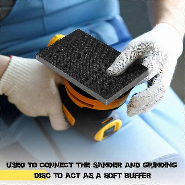 4-pak bløde sorte skumslibepuder til excenterslibere