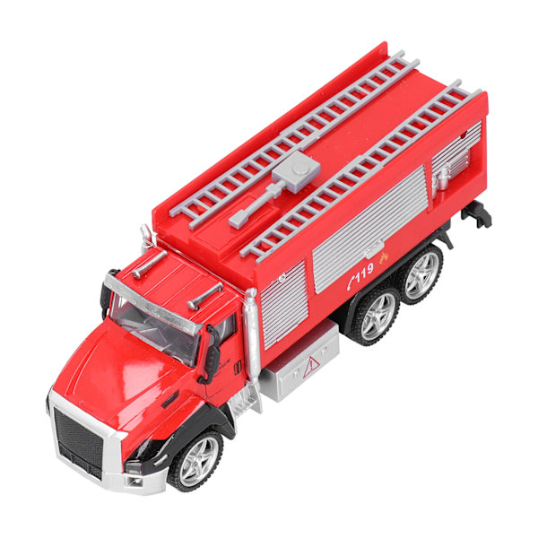 1:42 Legetøjsbil Amerikansk Brandbil Model Simuleringslegering Træk Tilbage Køretøjsmodel #3