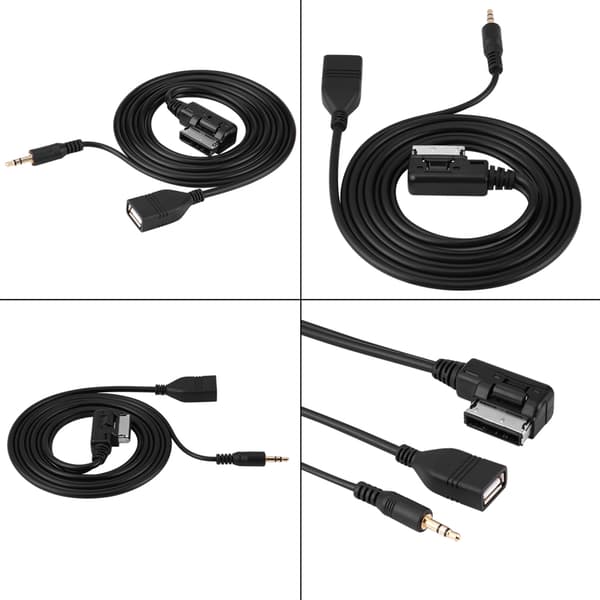 Bil Ljud AUX USB Adapter Kabel för Mercedes Benz C63 E200l CLS E S ML Klass