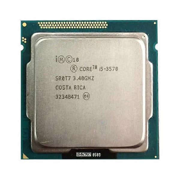 Core i5-3570 CPU - Socket LGA 1155 4 Kerner 4 Tråde 3.4GHz 6MB L3 Cache 77W.