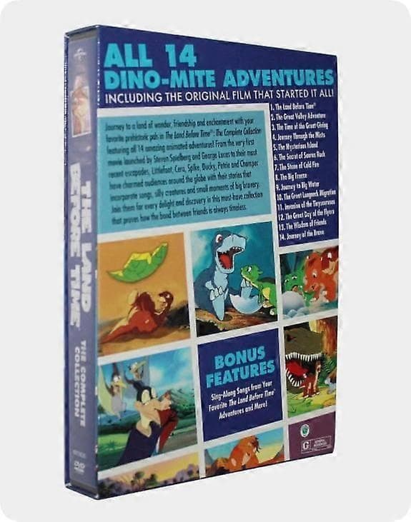 【03】Landet för längesen - Komplett samling Alla 14 filmer DVD 8-Disc Box Set Ny