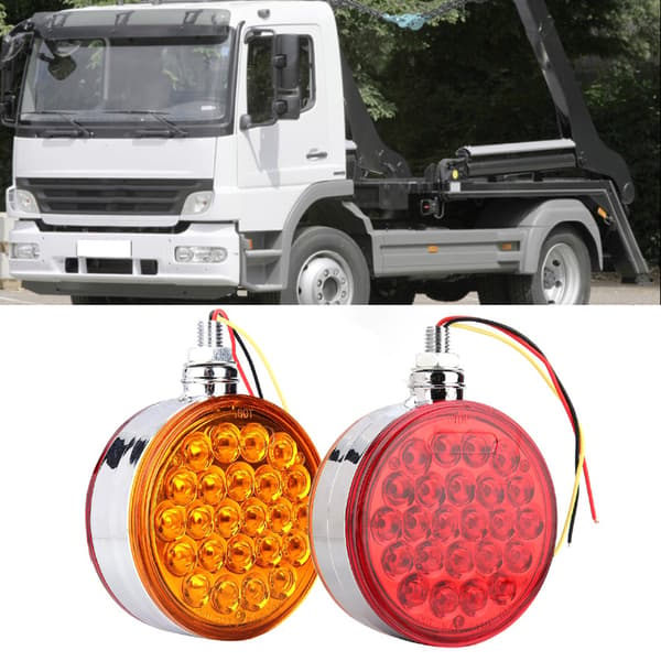 LED Sidomarkeringsljus - Dubbelsidigt, Enkel Bultmontering, Reflekterande Förseglad Design