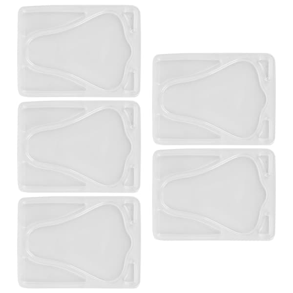 5 st Transparent DIY Näsmaskform Återanvändbar Näsmaskbricka för Ansiktsmaskmaskin
