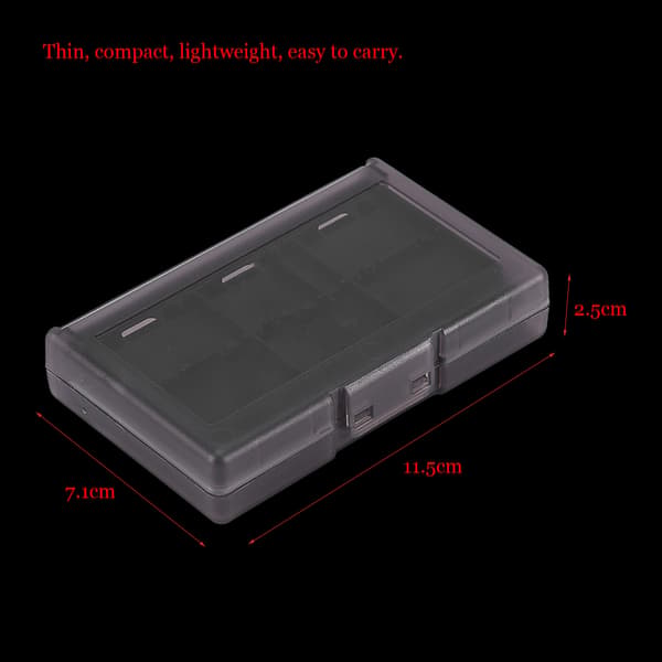 24-i-1 TF-kortboks Spil Hukommelseskort Etui Holder Bæretaske til Nintendo Switch Sort