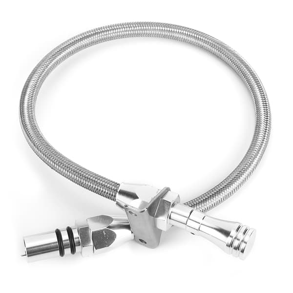 Rustfrit stål 350 transmissionsoliepind, passer til GM TH350 Tranny SBC BBC Trans