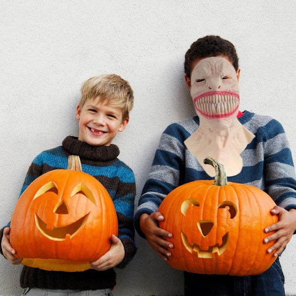 Halloween Klovne Maske Djævel Maske Terror Uhryggelig Gagtooth Dæmon Maske