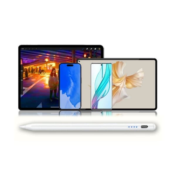 Generisk stylus, hvid stylus til Apple- og Android-enheder, Kapacitiv stylus, styluspen, tablet-stylus